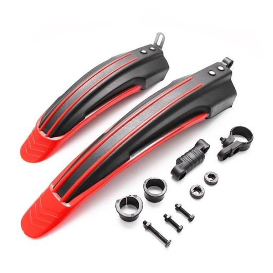 2 Pcs Bicycle Fender Adjustable Front And Rear Fenders Universal Bike Mud Guard Accessories for Mountain Road Bike