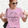Tshirts World Traveler Vacation Funny Travel Shirt Shirts for Women I Havent Been Everywhere But List Print Aesthetic Clothes