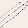 New Star Moon Crystal Decorative Waist Chain Women's Rhinestone Inlay Metal Elegant