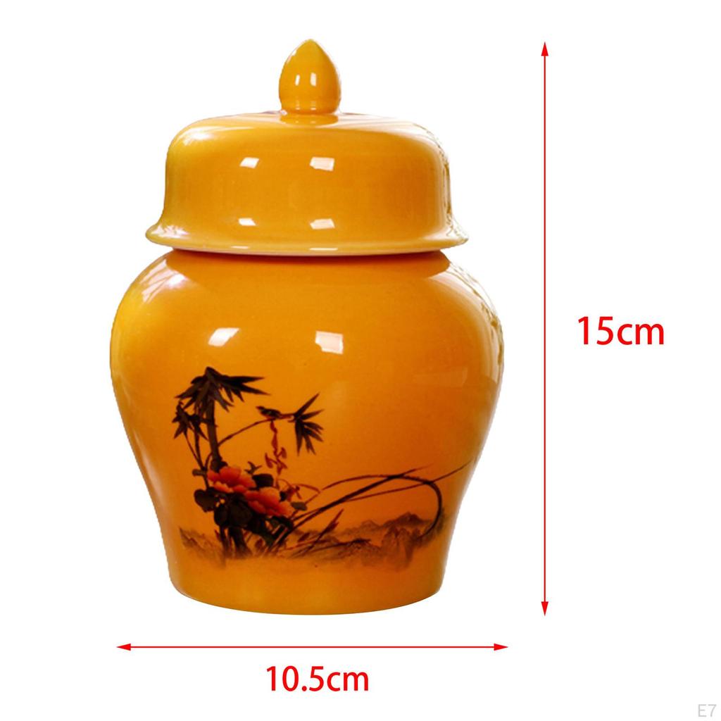 Teedose Porzellan Ingwertopf mit Deckeln Blumentopf Dose Schreibtisch Aufbewahrungsdosen Tempel für
