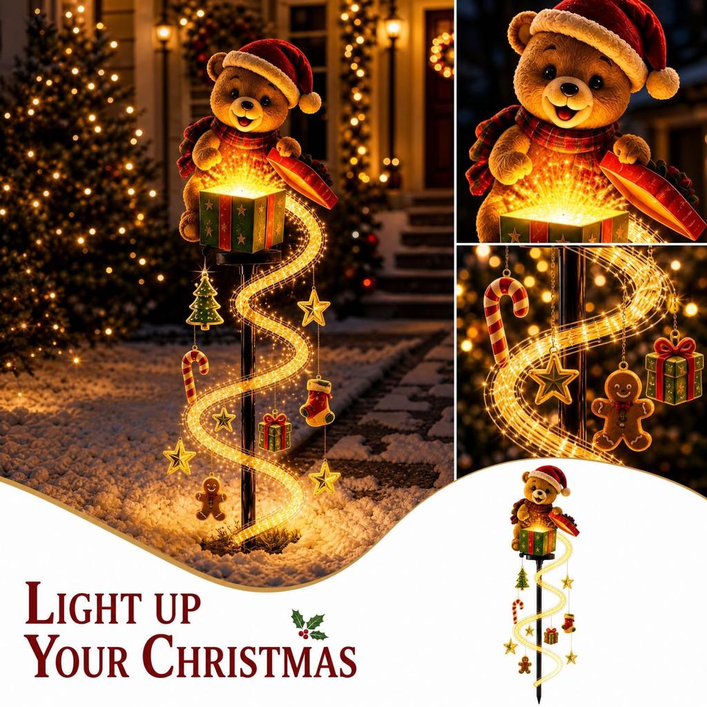 Garden Stake Lights, Gnome Outdoor Decor for Yard Patio and Walkway