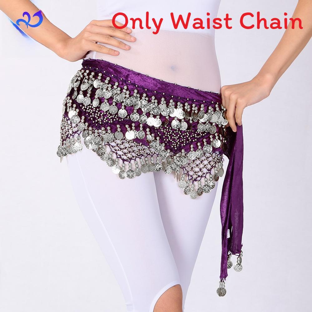 Belly Dance Hip Belt With Triangle Coins For Practice And Performance