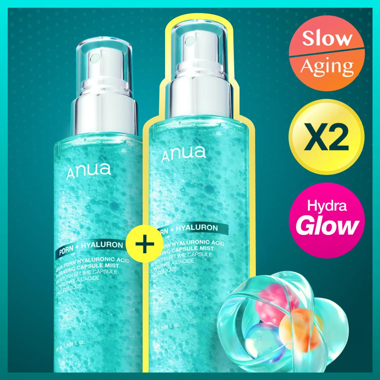 Anua PDRN Hyaluronic Acid Hydrating Capsule Mist 100ml Double Pack Hydrating Mist 100ml
