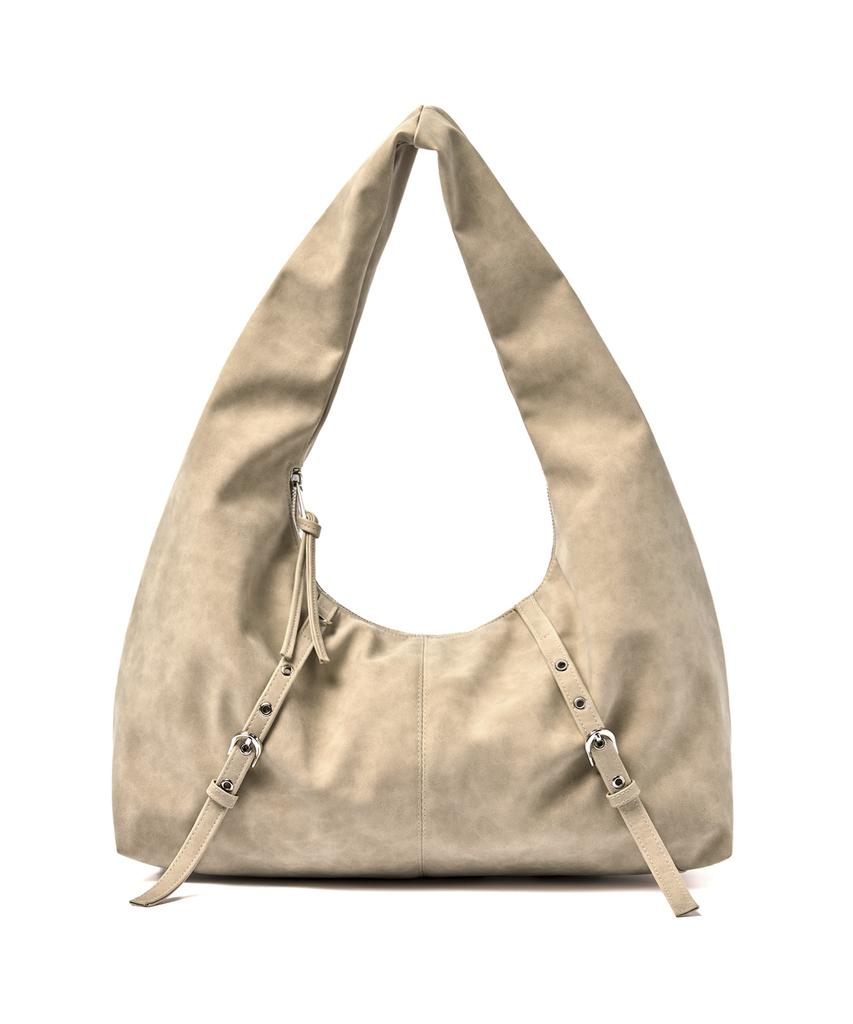 Picea Belted Hobo Bag [Sand Beige]
