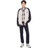 Lee Sweaters Unisex White Moderate Cardigan LUT010376207779A08484