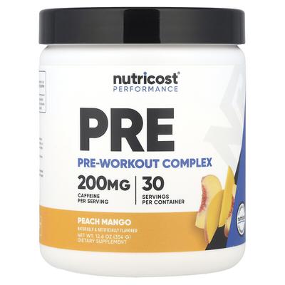 Performance, Pre-Workout Complex, Peach Mango, 12.6 Oz (354 G)
