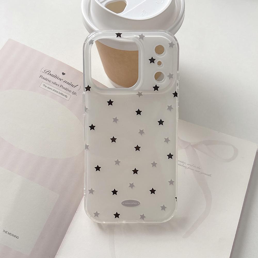 Cute Star Pattern Five-pointed Stars Printed Phone Case for For Iphone 16 1 14 17 Pro Max 13 Shockproof Protective Soft Back Cover