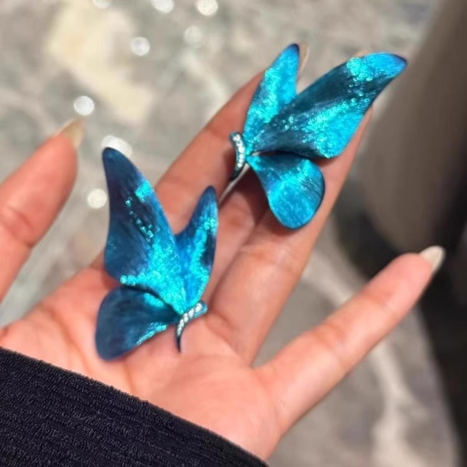 

Dreamy Butterfly Earrings Exquisite Light Luxury High-end Unique Fashion All-match Personality Earrings One Size