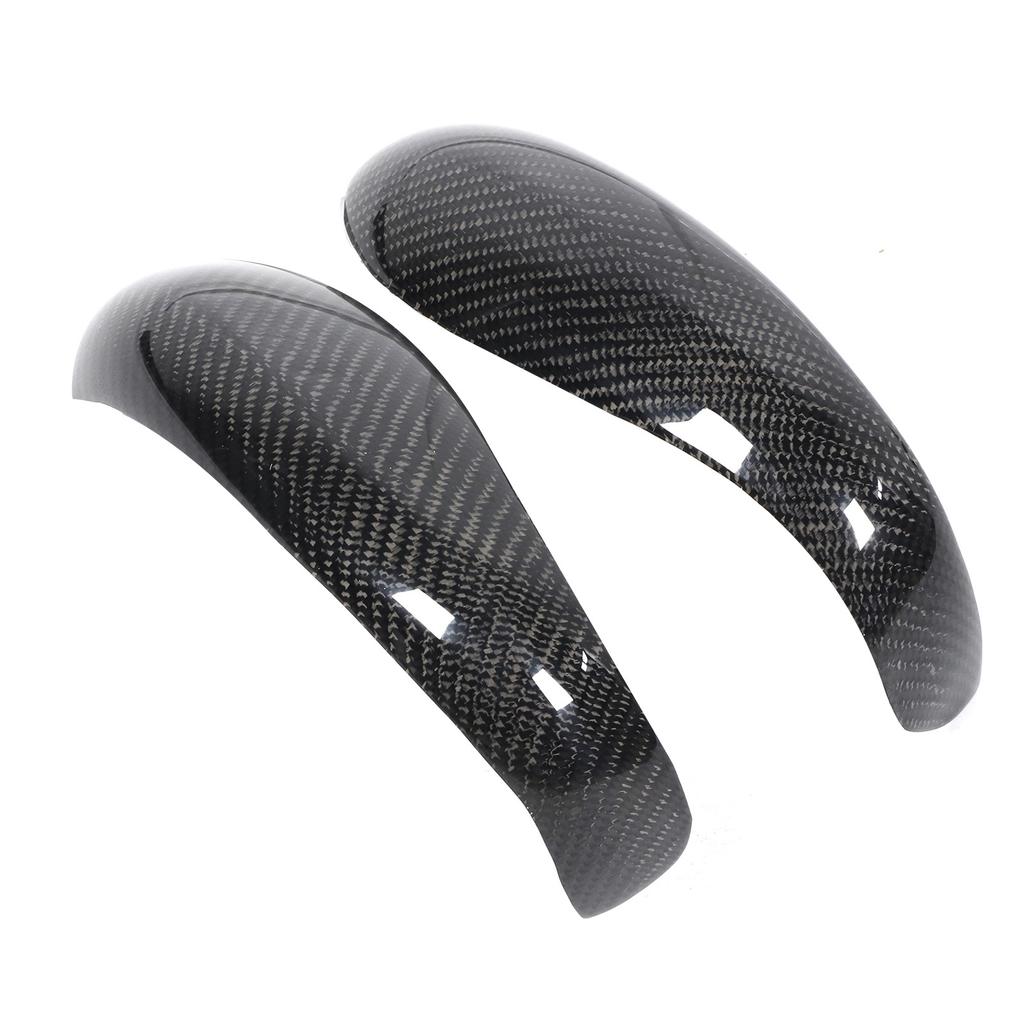 2pcs Rearview Mirror Cover Add?On Carbon Fiber Cap Fit for BoxsterCayman 911 997.1 987.1