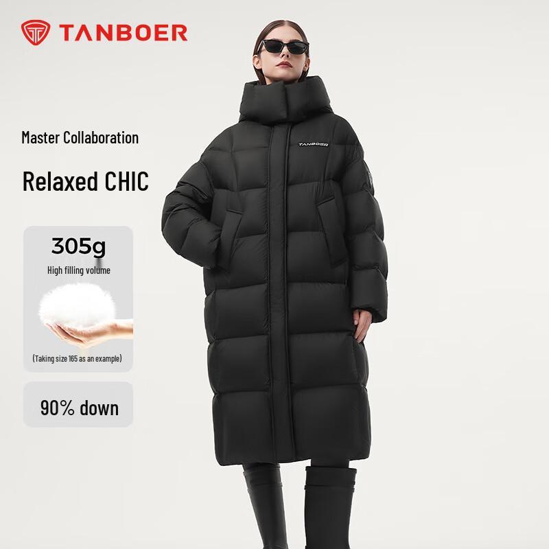 

Tanboer Women s Oversized Mid-Length Warm Down Jacket TBF550830A M (165)