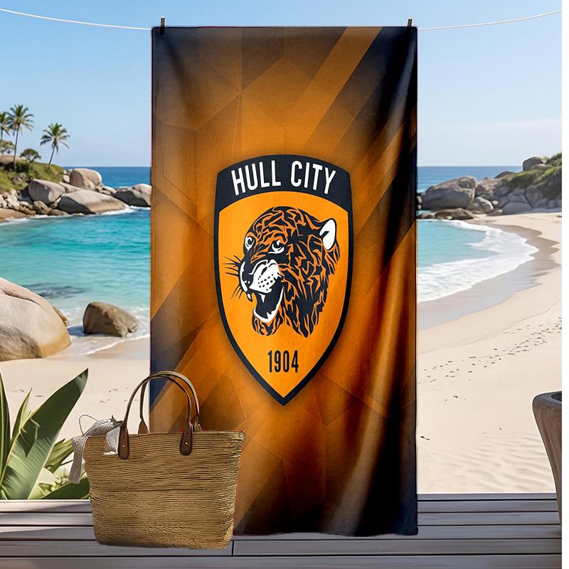 Telo Mare Stampa Hull FC Morbido Portatile Asciugatura Rapida?Asciugamano Asciutto Per Piscina Vacanza Estiva Sport all'Aperto