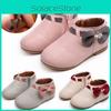 Top-quality Toddler Baby Girl Crib Shoes With Elegant Bowknot And Leather Finish
