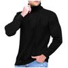 Men's Solid Color Turtleneck Sweater Men's Casual Fashion Textured Pullover Bottoming Sweater