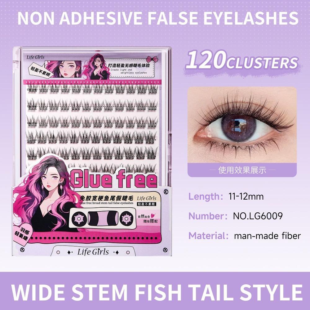 DIY Glue Free False Eyelashes Segmented Individual Cluster Eyelashes Cosplay Party