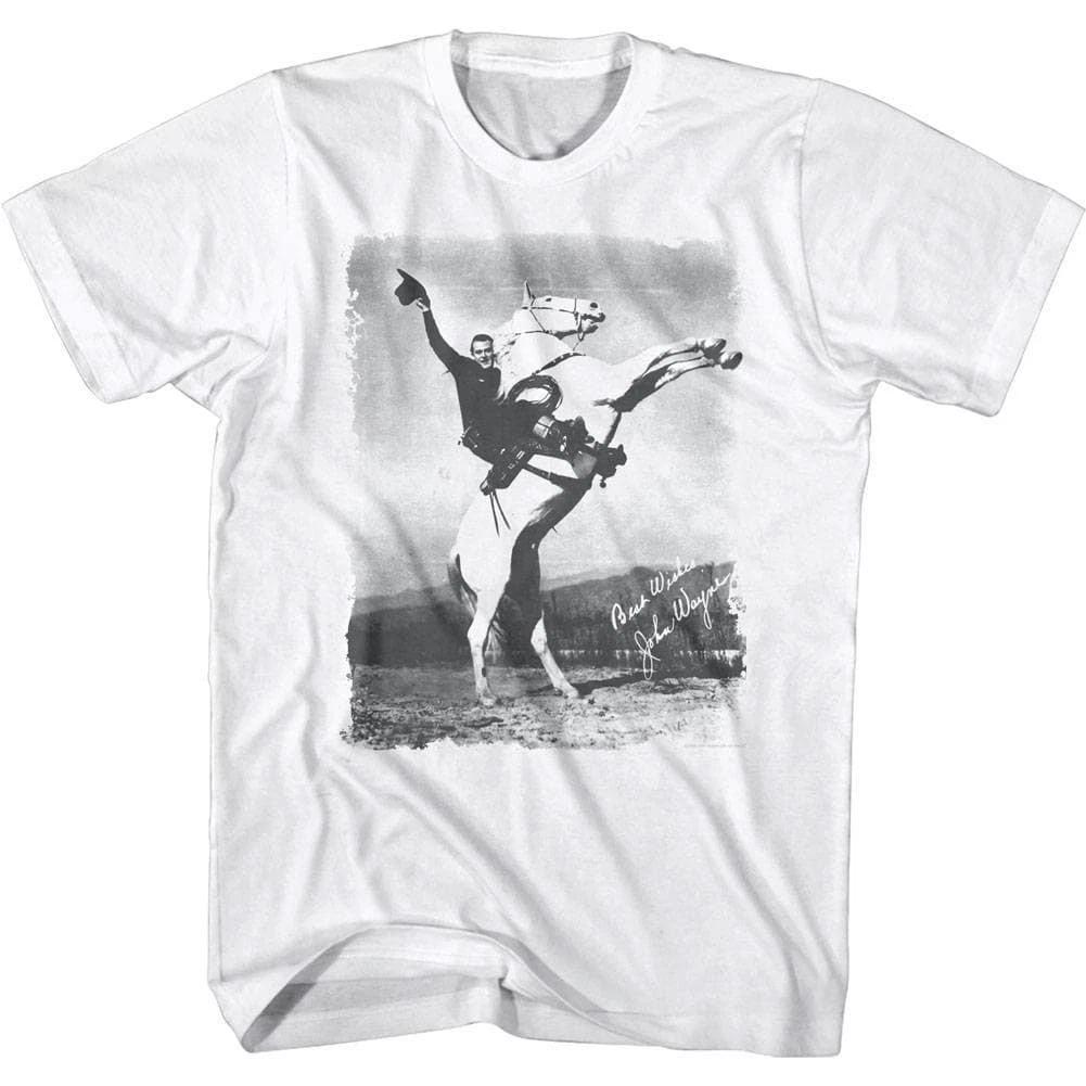 John Wayne on Horseback Men s T Shirt S