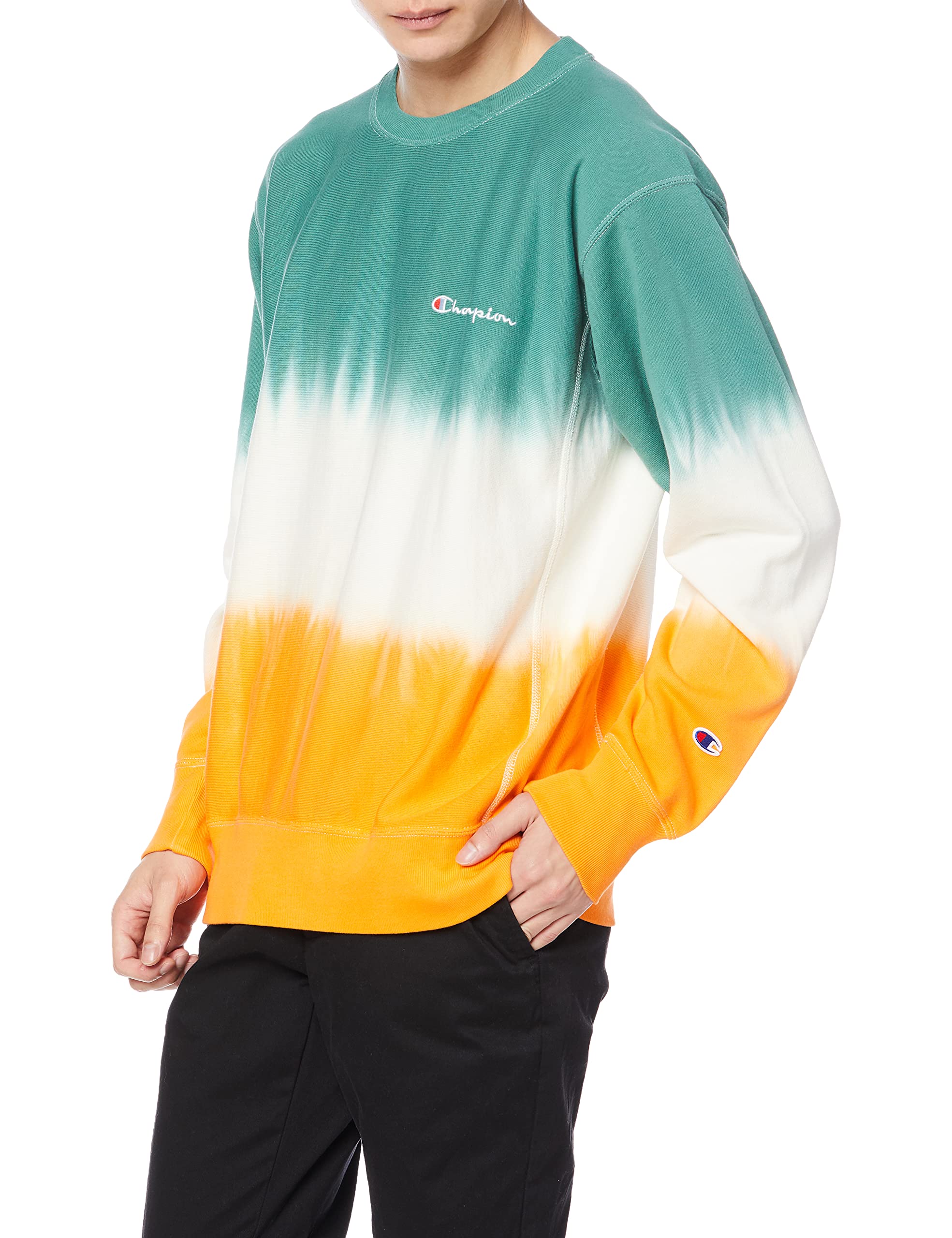 

Reverse Weave Crew Neck Sweatshirt Script Logo REVERSE WEAVE Moss Green L [Champion] (R) C3-U025 Men s мох зеленого
