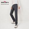 SEVENBRAND Men's Casual Dark Check Trousers