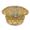 Diamond Bridal Wedding Hat Gold Photography Big Cap Party Flat Top Catwalk Cap Festival