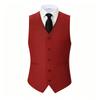 Men's Sleeveless Slim Fit Business Casual Suit Vest for Wedding Man