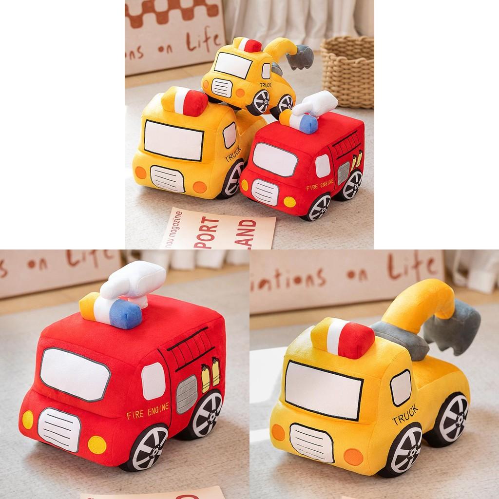 Adorable Plush Fire Truck Toy For Boys Soft Sleeping Buddy In Various Sizes 28cm 35cm 40cm