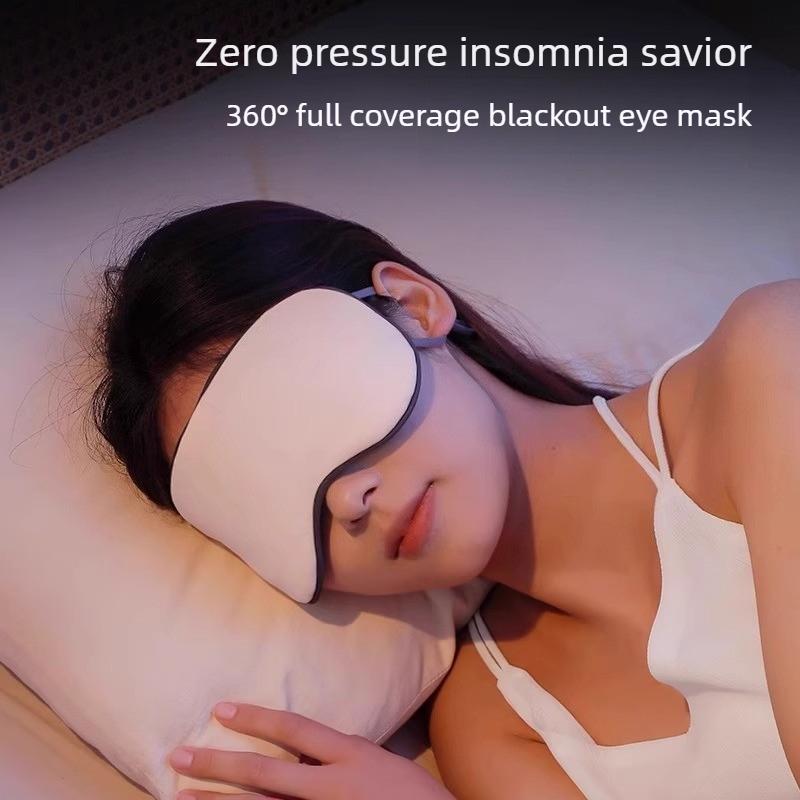 Breathable Cooling Silk Sleep Mask for Summer Double Sided Ice Eye Cover Lightweight Comfortable Eye Shade