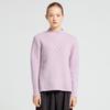 VIABON DE VIA 100% Wool Cable Turtleneck (Pink)