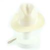 Pristine GUCCI Hat Fedora Straw Hat Ivory Polypropylene Women S 747994 Used