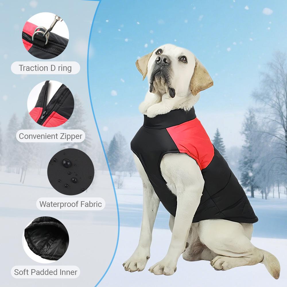 Big Dog Clothes Waterproof Winter Jacket for Medium Large Dogs Costume Windproof Warm Pet Coat German Shepherd Christmas Outfits