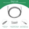 uxcell 1pcs Drain Clog Remover 8m 10mm Thick Drain Hair Remover Electric Drill Connector with Spring Cable Plumbing Snake for Kitchen Sink Bathtub