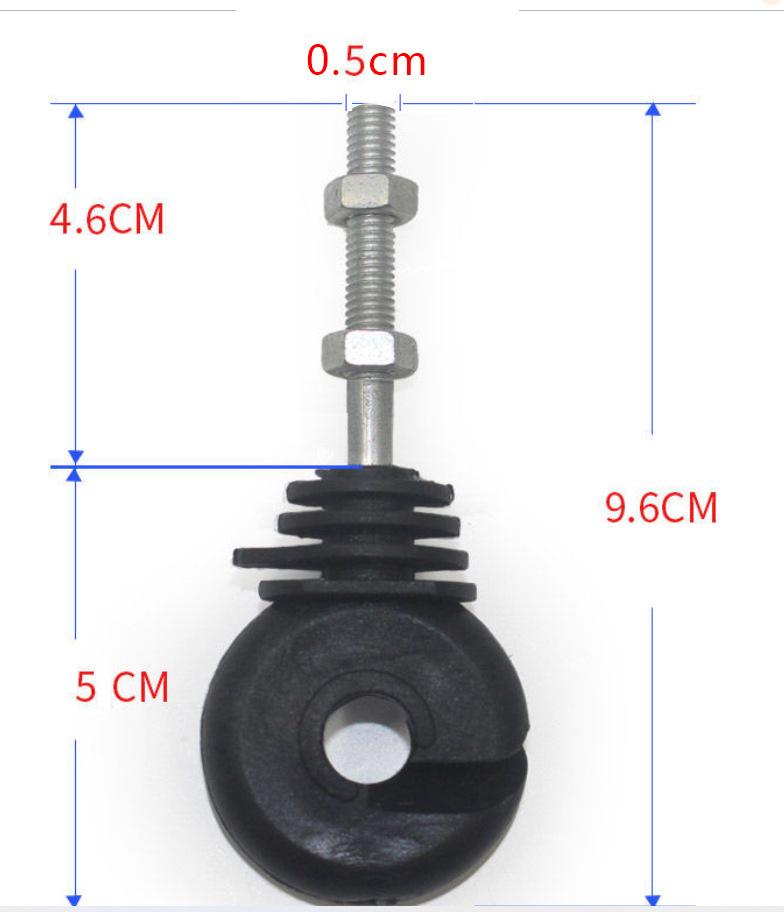 Electric Fence Insulator for Wooden Stakes - Livestock Pasture System