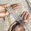 3mm Stainless Steel Tennis Chain with Zircon, Single Row Men's Hip-Hop Jewelry