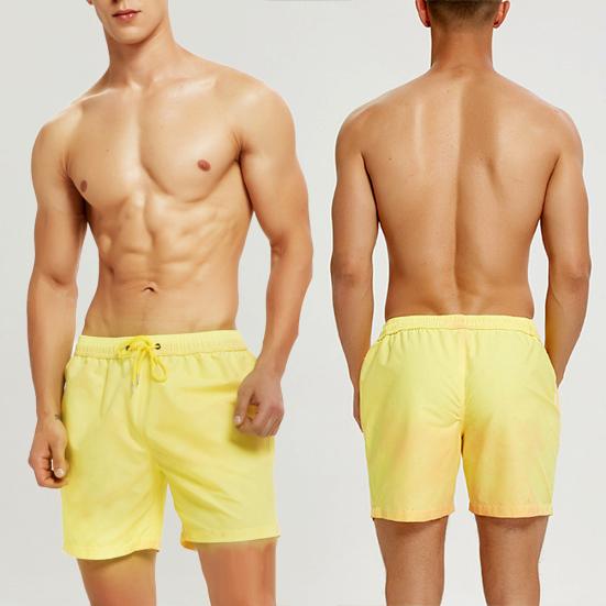 

Yousheng Men Temperature Sensitive Color Changing Drawstring Swimming Trunks Beach Shorts XL