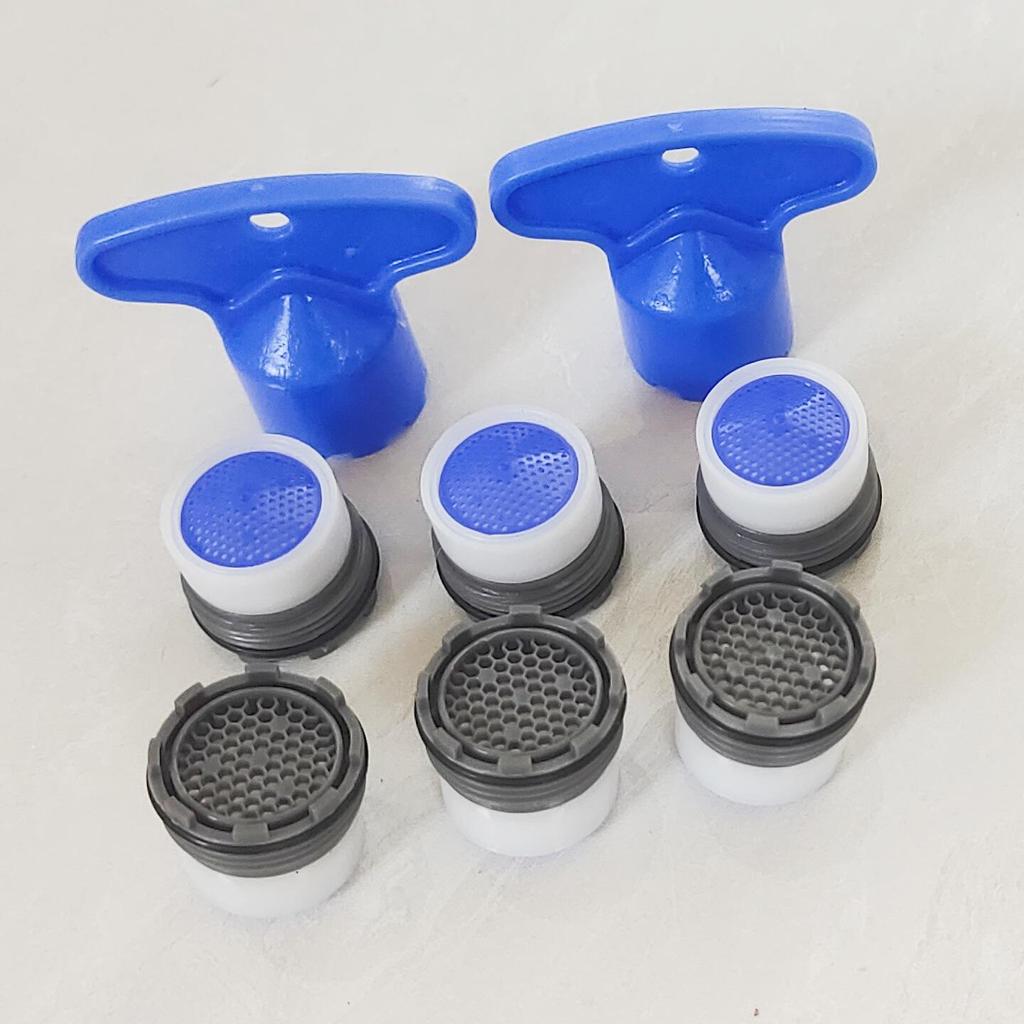 Verdeckter Wasserhahn-Luftsprudler mit Sieb und Schraubenschlüssel (8-teiliges Set)