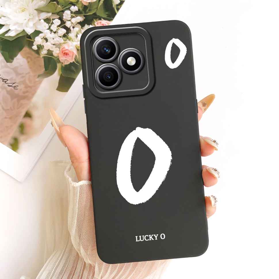 For Honor X8d 4G 6.77" Case Fashion Letters A-Z Full Protection Silicone Back Cover For Honor X8d X8D 4G Phone Cases Fundas