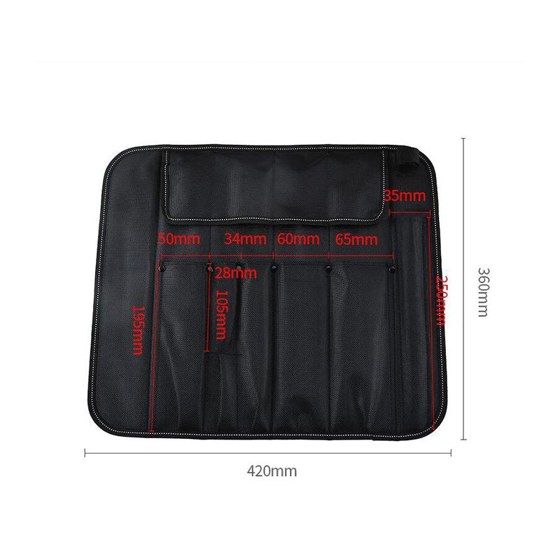 

Foldable Black Oxford Chef Knife Storage Bag Universal Portable Chef Bag Handbag Tote Bag Butcher Knife Storage Carry Case чёрный