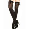 Cute Transparent Lingerie Stockings Pure Lovely Bow Over Knee Black White Black Pink Bow Sexy Suspender High Tube Silk Stockings