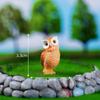 Simulation Owl Miniature Figurine Cute Cartoon Resin Crafts Micro Landscape Ornaments Garden Courtyard Desktop Decoration