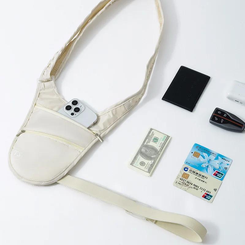Anti-theft Sports Waist Bag Waterproof Lightweight Run Waist Pouch Big Capacity Adjustable Strap Invisible Belt Bag Travel