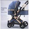 Passeggino Pieghevole Multifunzionale Leggero per Uscite, Passeggino ad Alto Paesaggio, Assorbimento degli Urti, Carrozzina Bidirezionale per Neonato