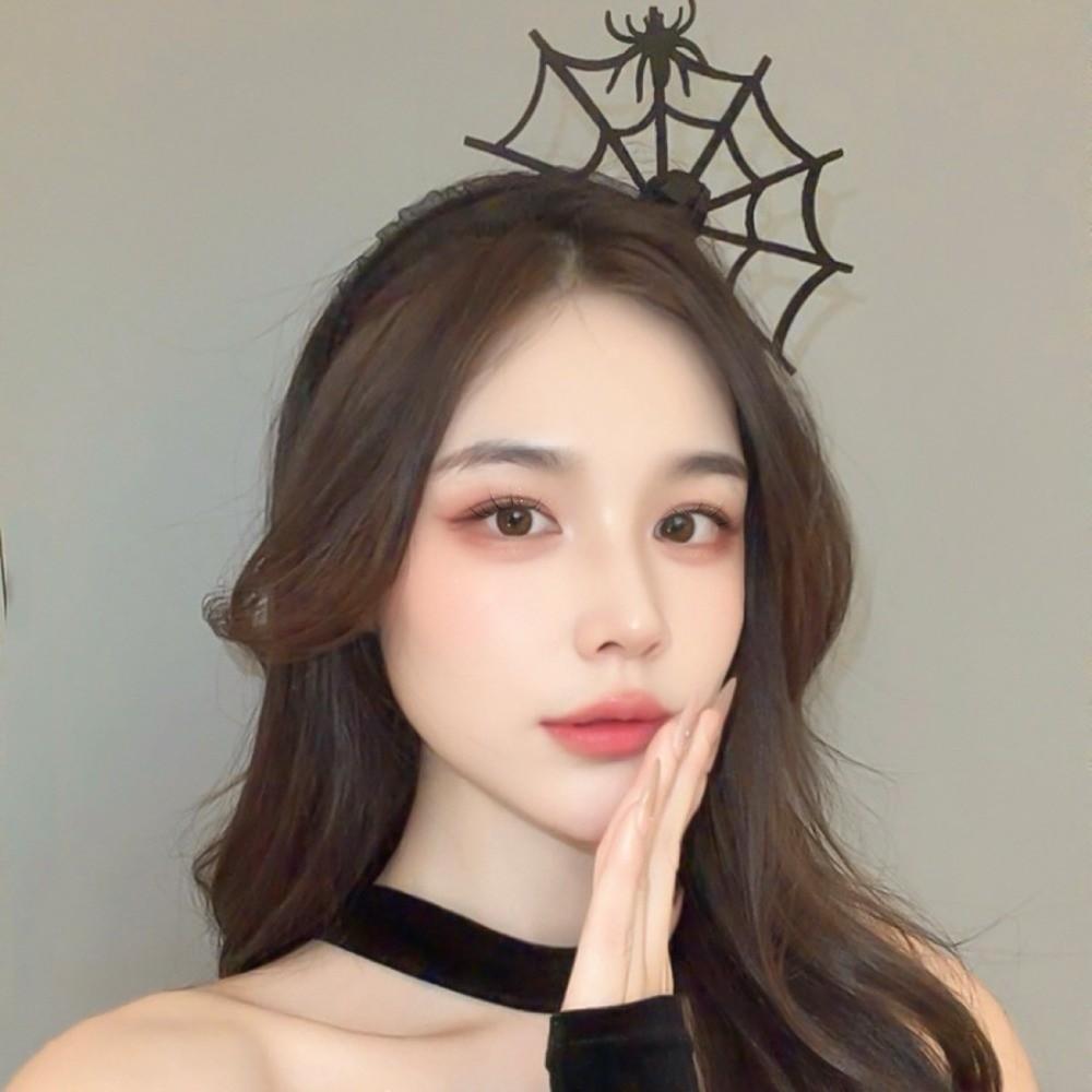 Halloween Spider Hairband Spider Spider Hair Hoop Funny Spider Web Headband Adult Kids
