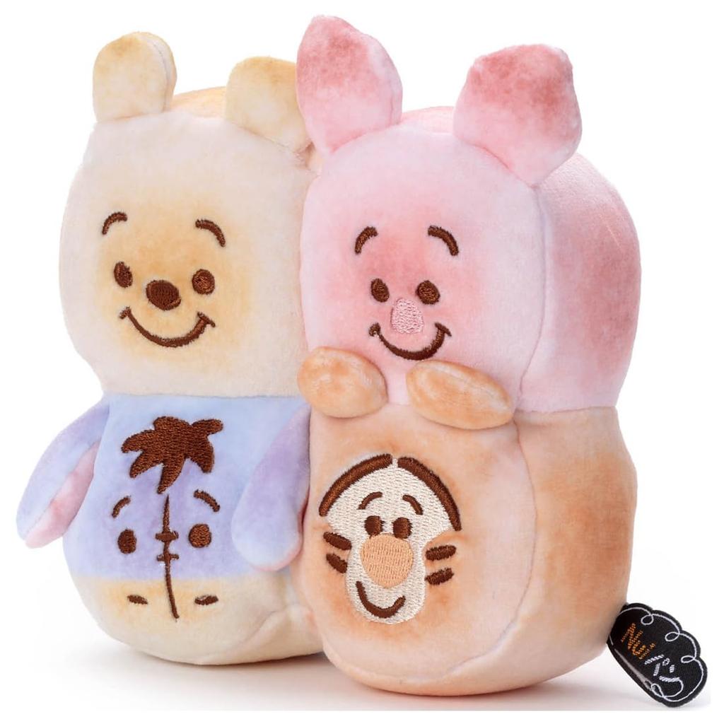 Takara Tomy Arts Disney Character Nui Pan Plush Toys and 14cm Tall (Small) - Tear-a-Bread, Pooh, Piglet, Eeyore, Tigger, Approx.