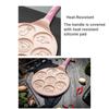 7-Hole Design Egg Frying Pan Black Beige Pink Blue Red Crepe Pan  Breakfast Cooking
