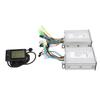 36 48V 450W Brushless Motor Dual Drive Controller Kit with 866 LCD Display Panel for Electric Bicycle Scooter