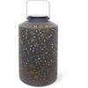 Solar Lantern - GARDEN ID Dubai - 25 X 41 Cm - Autonomy 6-8h - Switch - Robust Handle - Rechargeable Battery.