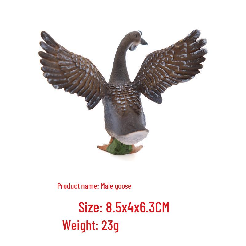 Farm Animal Figurine Set: Cow, Sheep, Chicken, Duck, Goose, Pig, Dog - Early Education Toy