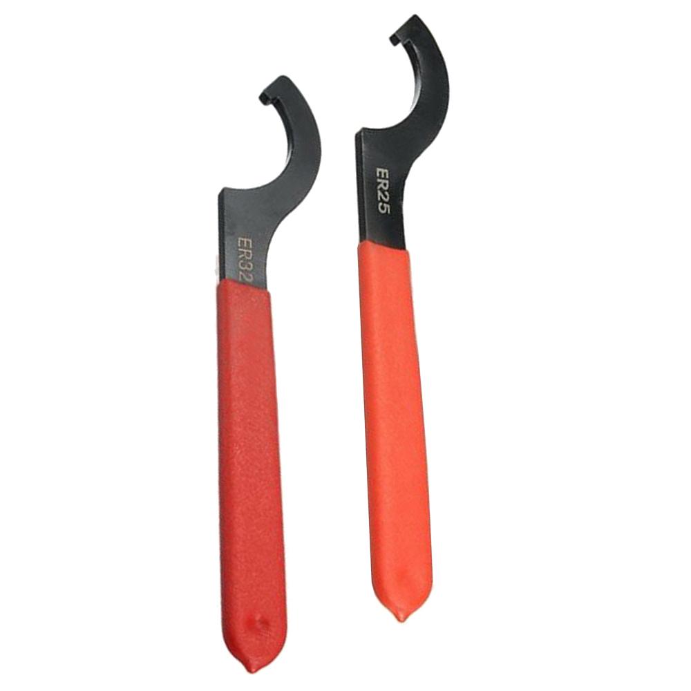CNC, Metalworking & Manufacturing 2pcs ER32 Hook Wrench Spanner for