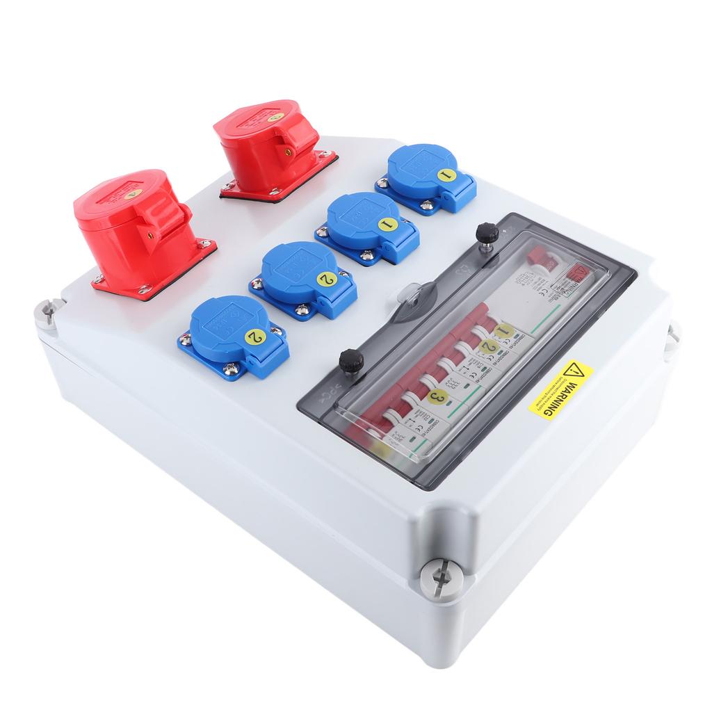 Industrielle Steckdosenbox 2-adrig 220?250 V, 5-adrig, 380?415V Steckdosen C16 C32 Leistungsschalter Strom