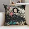 Dark TTakopis Original SinS Cushion Cover Breathable and Skinfriendly Linen Pillowcase Square Removable and Washable Cushion