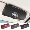 HOVGX1 Etui na okulary przeciwsłoneczne do samochodu ze skóry Nappa z klipsem do montażu z tyłu Pudełko na okulary dla Morris Garages MG 6 3 5 7 TF ZR ZS HS GS GT Hector
