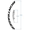 Bontrager Aeolus RSL 62 TLR Zestaw Kół Szosowych Naklejki Karbonowy Okrąg Naklejki Akcesoria do Sprzętu Rowerowego
